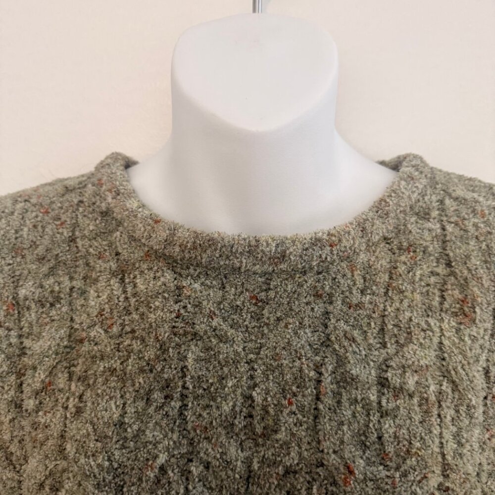 Jessica Simpson Bouclé Knit Sweater | Sage Green | Size L - Picture 6 of 11